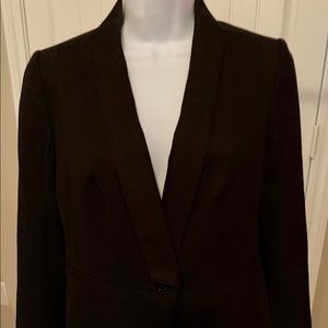 Ann Taylor One Button Black w/Long Sleeves Blazer
